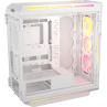 Caja ordenador gaming corsair icue 5000t atx lx rgb cristal templado blanca