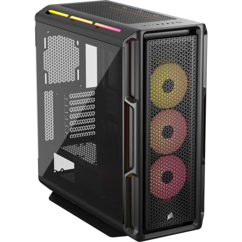 Caja ordenador gaming corsair icue 5000t atx lx rgb cristal templado negra