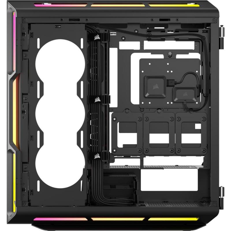Caja ordenador gaming corsair icue 5000t atx lx rgb cristal templado negra