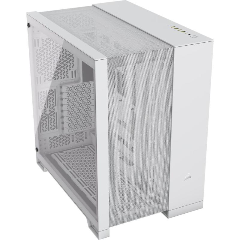 Caja ordenador gaming corsair 6500d airflow atx cristal templado blanco