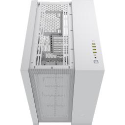 Caja ordenador gaming corsair 6500d airflow atx cristal templado blanco