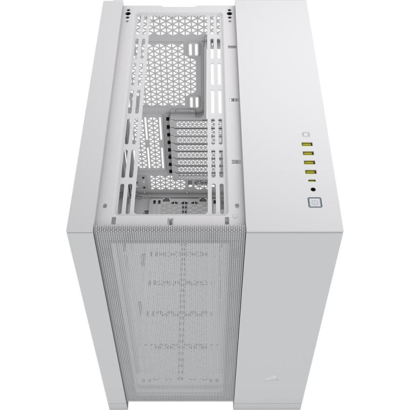 Caja ordenador gaming corsair 6500d airflow atx cristal templado blanco
