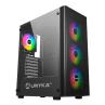 Caja ordenador gaming unykach mir 100 atx argb cristal templado negro