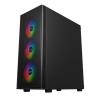 Caja ordenador gaming unykach mir 100 atx argb cristal templado negro