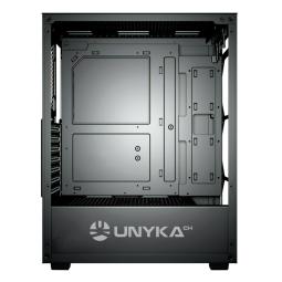 Caja ordenador gaming unykach mir 100 atx argb cristal templado negro