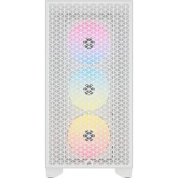 Caja ordenador gaming corsair 3000d airflow atx argb cristal templado blanca