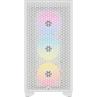 Caja ordenador gaming corsair 3000d airflow atx argb cristal templado blanca