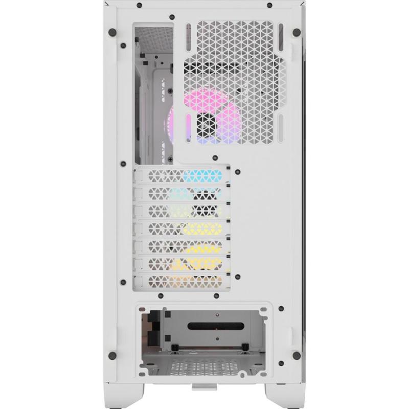 Caja ordenador gaming corsair 3000d airflow atx argb cristal templado blanca