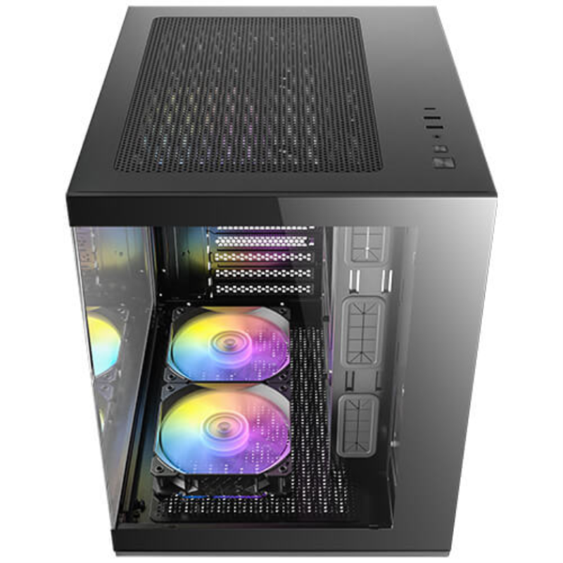 Caja ordenador gaming antec cx60m matx argb cristal templado negro