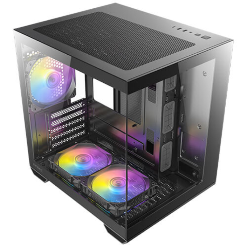 Caja ordenador gaming antec cx60m matx argb cristal templado negro