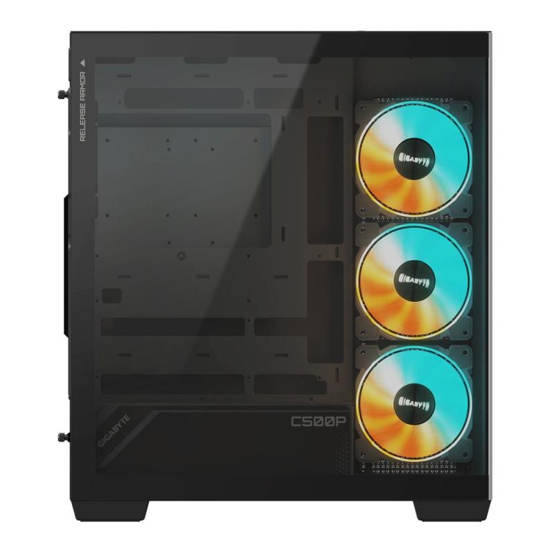 Caja ordenador gaming gigabyte c500 atx rgb vidrio usb 3.2 negra