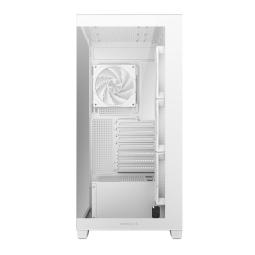 Caja ordenador gaming deepcool cg580 4f atx rgb cristal templado blanca