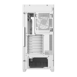 Caja ordenador gaming deepcool cg580 4f atx rgb cristal templado blanca