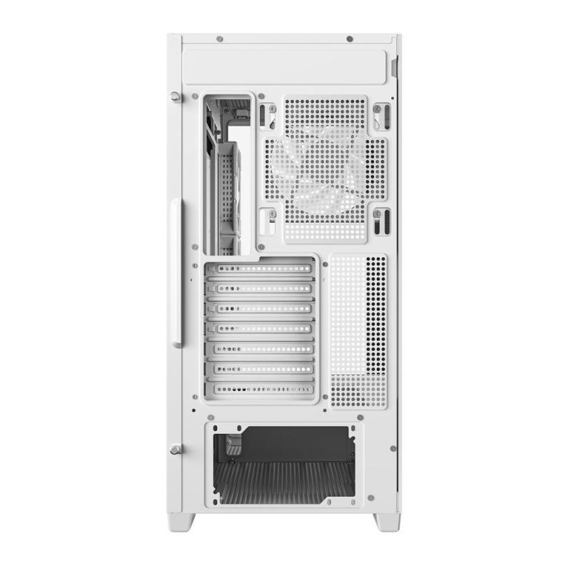 Caja ordenador gaming deepcool cg580 4f atx rgb cristal templado blanca