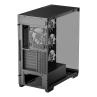 Caja ordenador gaming deepcool cg580 4f atx rgb cristal templado negra