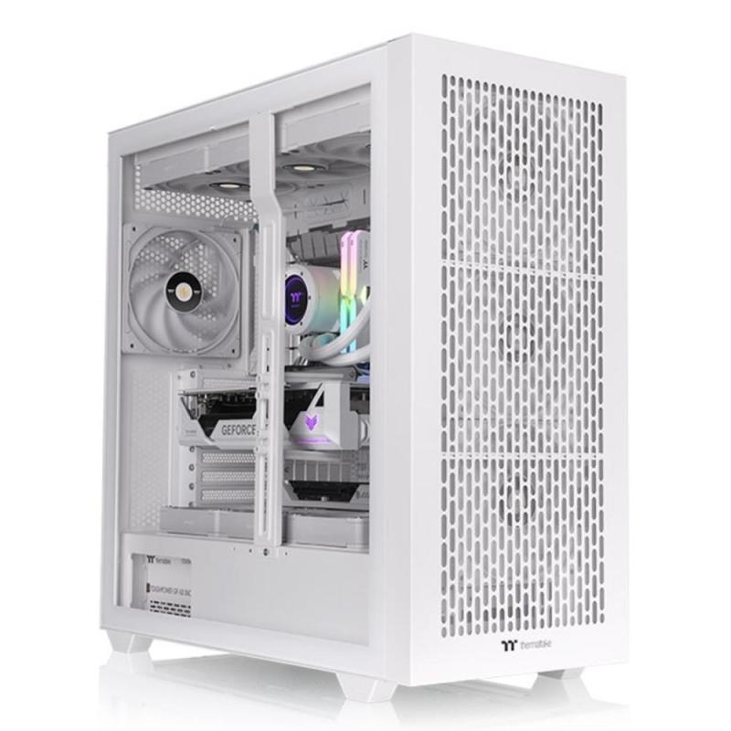 Caja ordenador gaming thermaltake ax500 atx cristal templado blanco