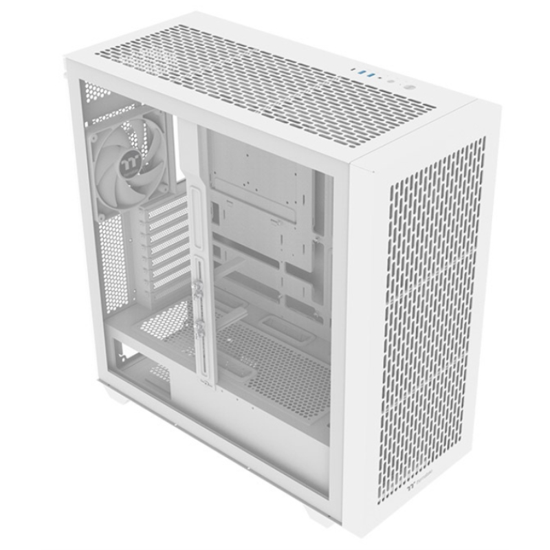 Caja ordenador gaming thermaltake ax500 atx cristal templado blanco