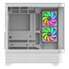 Caja ordenador gaming thermaltake view 290 atx argb cristal templado blanca