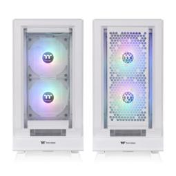 Caja ordenador gaming thermaltake ceres 350 mx atx argb cristal templado blanco