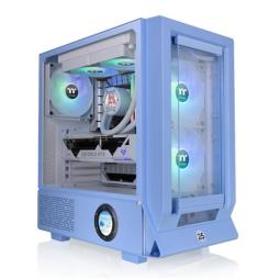 Caja ordenador gaming thermaltake ceres 350 mx atx argb cristal templado azul