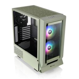 Caja ordenador gaming thermaltake ceres 350 mx atx argb cristal templado verde