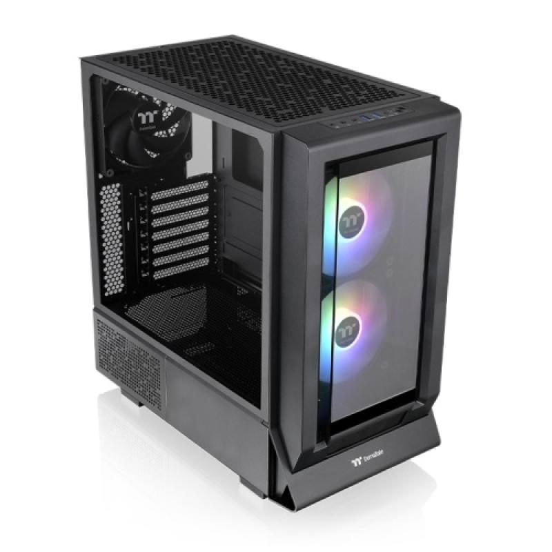 Caja ordenador gaming thermaltake ceres 350 mx atx argb cristal templado negra