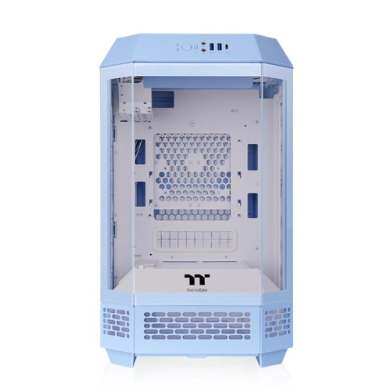 Caja ordenador gaming thermaltake tower 250 mini - itx cristal templado azul