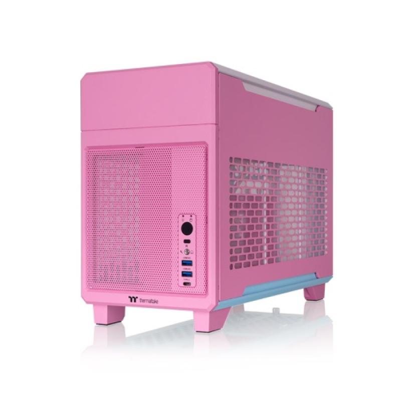 Caja ordenador gaming thermaltake tr100 matx rosa