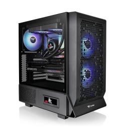 Caja ordenador gaming thermaltake ceres 330 tg atx argb cristal templado negra