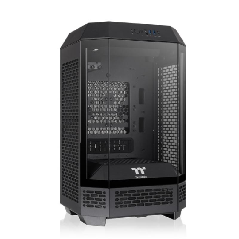 Caja ordenador gaming thermaltake tower 250 mini - itx cristal templado negra