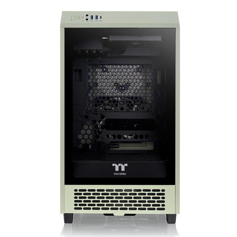Caja ordenador gaming thermaltake the tower 200 mini - itx cristal templado verde