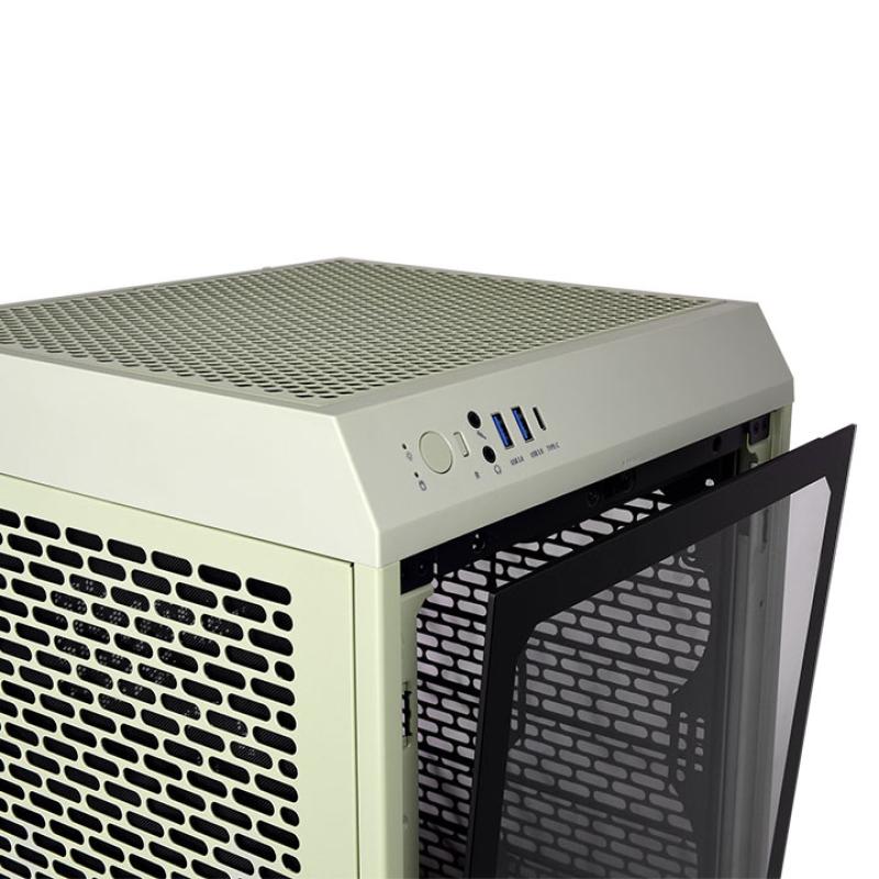 Caja ordenador gaming thermaltake the tower 200 mini - itx cristal templado verde