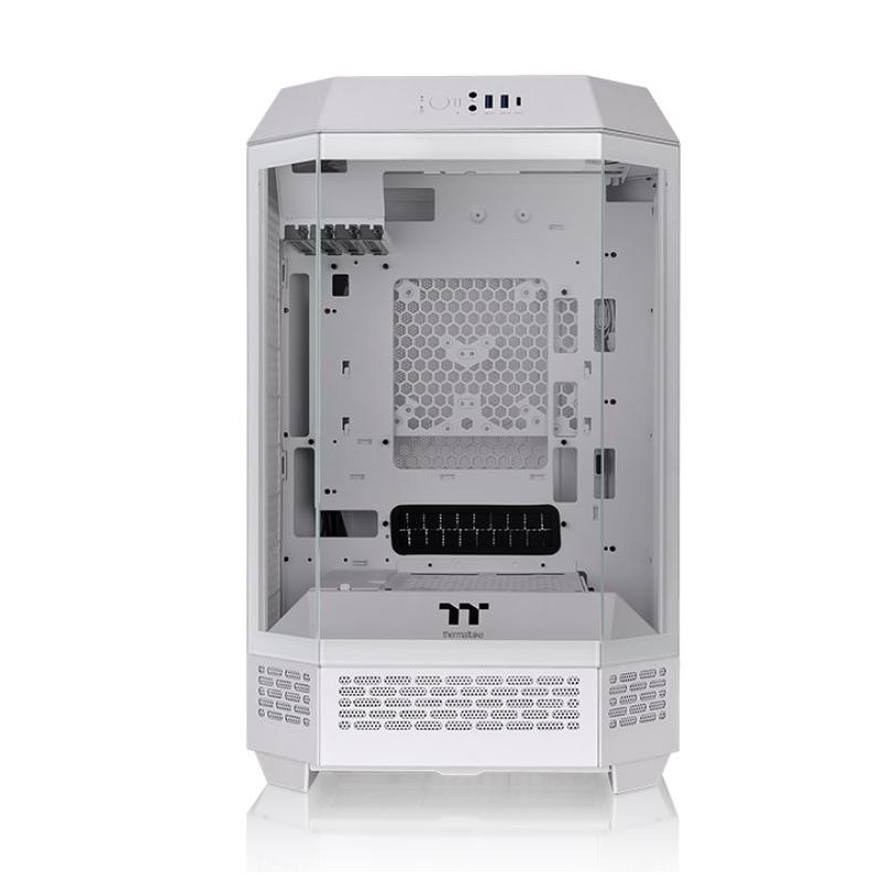 Caja ordenador gaming thermaltake the tower t300 matx cristal templado blanca