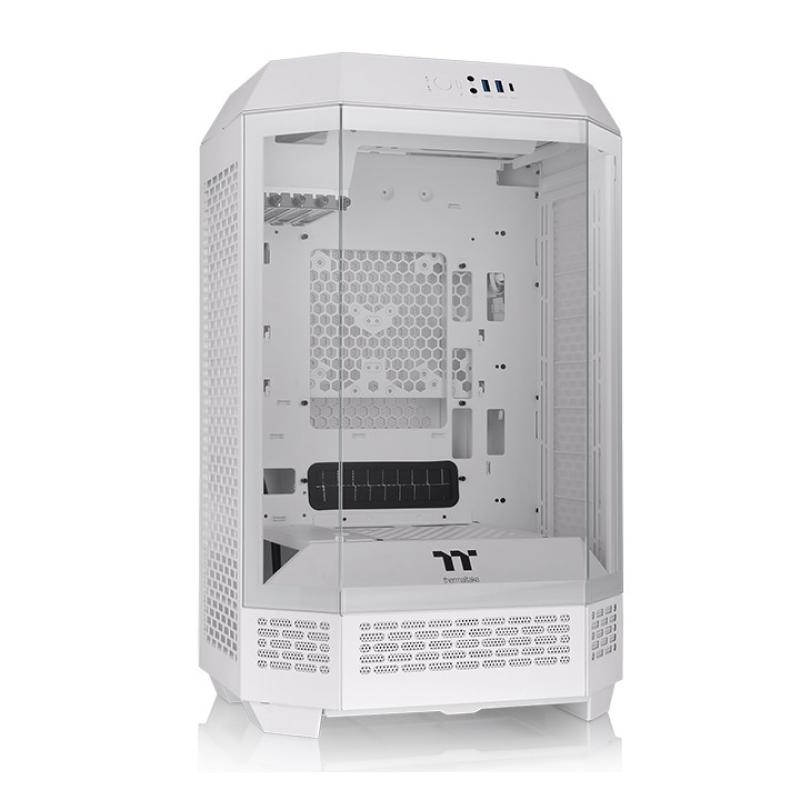 Caja ordenador gaming thermaltake the tower t300 matx cristal templado blanca