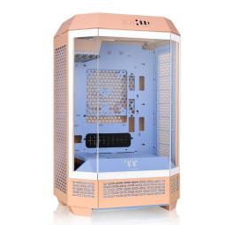 Caja ordenador gaming thermaltake the tower t300 matx cristal templado durazno