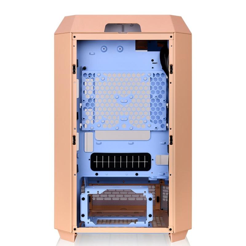 Caja ordenador gaming thermaltake the tower t300 matx cristal templado durazno