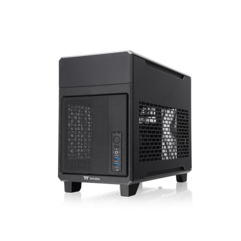 Caja ordenador gaming thermaltake tr100 matx negro