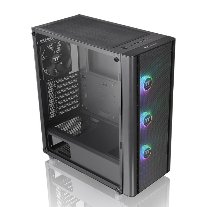 Caja ordenador gaming thermaltake v250g argb air atx cristal templado negra