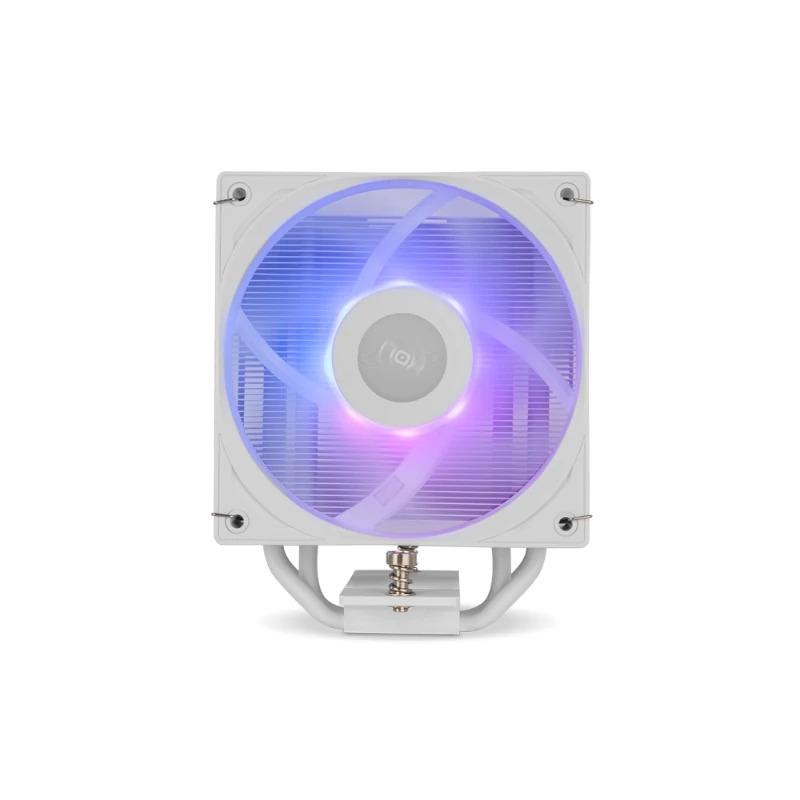 Ventilador disipador nox hummer r - 400 argb blanco