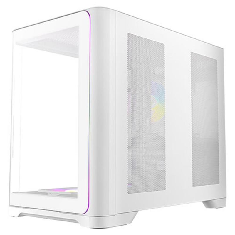 Caja ordenador gaming antec c5 curve argb atx cristal templado blanca
