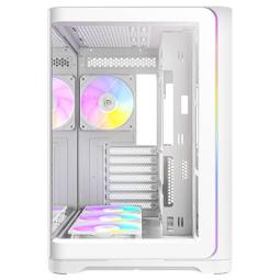 Caja ordenador gaming antec c5 curve argb atx cristal templado blanca
