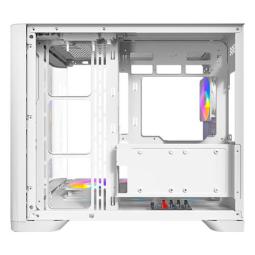 Caja ordenador gaming antec c5 curve argb atx cristal templado blanca