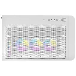 Caja ordenador gaming antec c5 curve argb atx cristal templado blanca