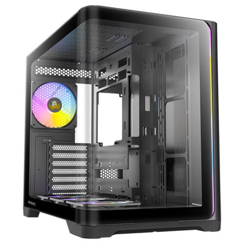 Caja ordenador gaming antec c5 curve argb atx cristal templado negra