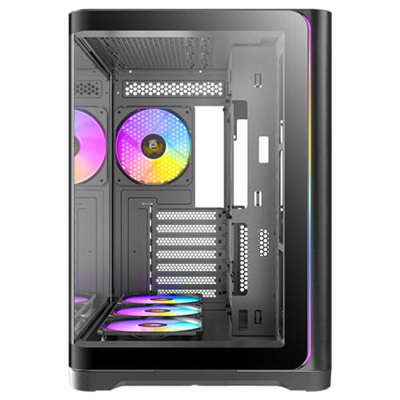 Caja ordenador gaming antec c5 curve argb atx cristal templado negra