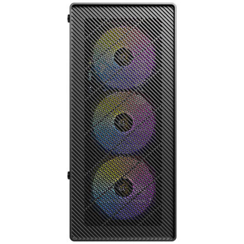 Caja ordenador gaming antec ax26 argb elite atx cristal templado negra