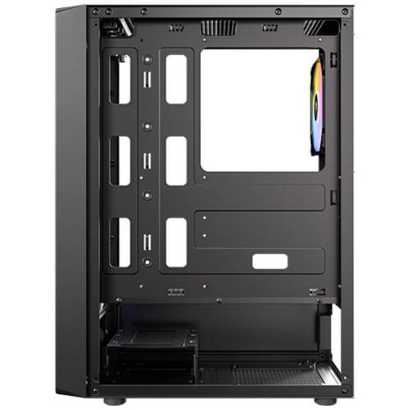 Caja ordenador gaming antec ax26 argb elite atx cristal templado negra