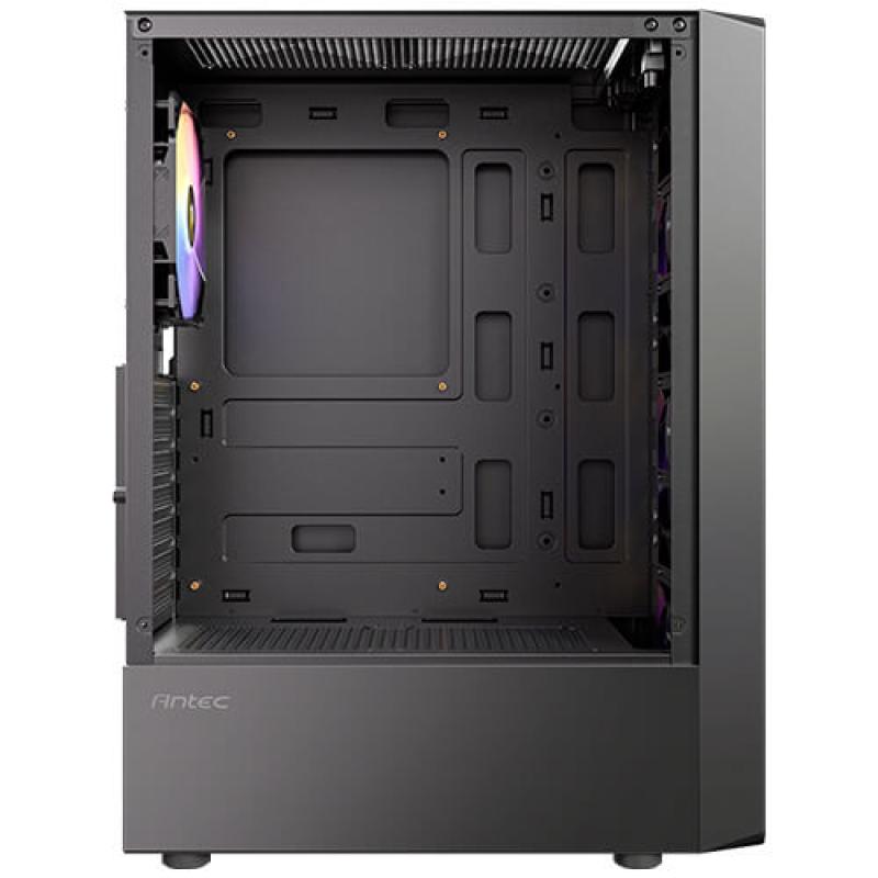 Caja ordenador gaming antec ax26 argb elite atx cristal templado negra