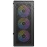 Caja ordenador gaming antec ax26 argb elite atx cristal templado negra