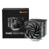 Ventilador disipador cpu be quiet pure rock pro 3 2 x 120mm negro